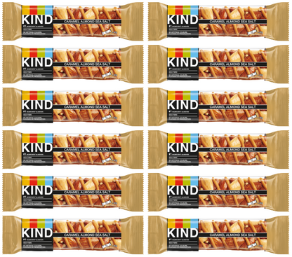 12 x Kind Caramel Almond Salt 40Gm