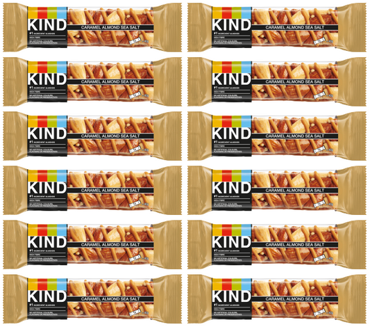 12 x Kind Caramel Almond Salt 40Gm