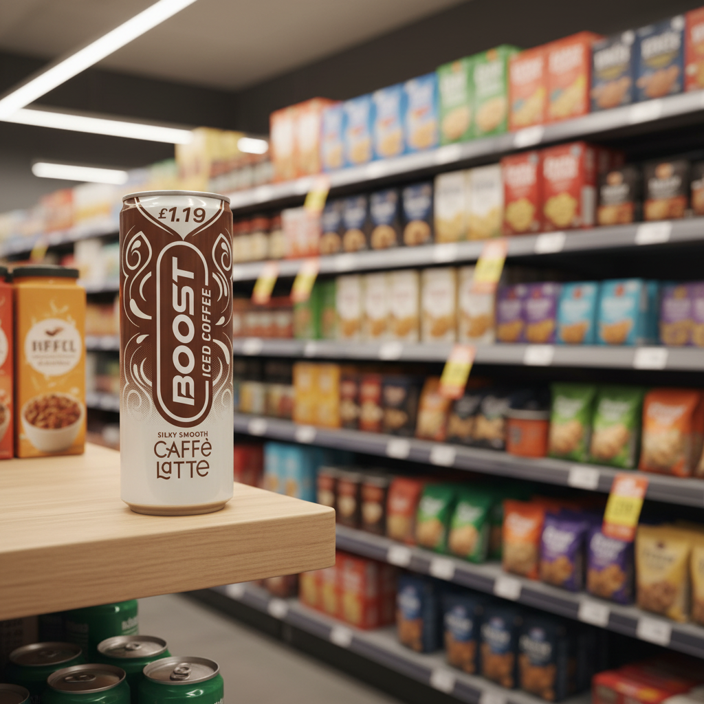 12 x Boost Iced Coffee Caffe Latte  - 250Ml