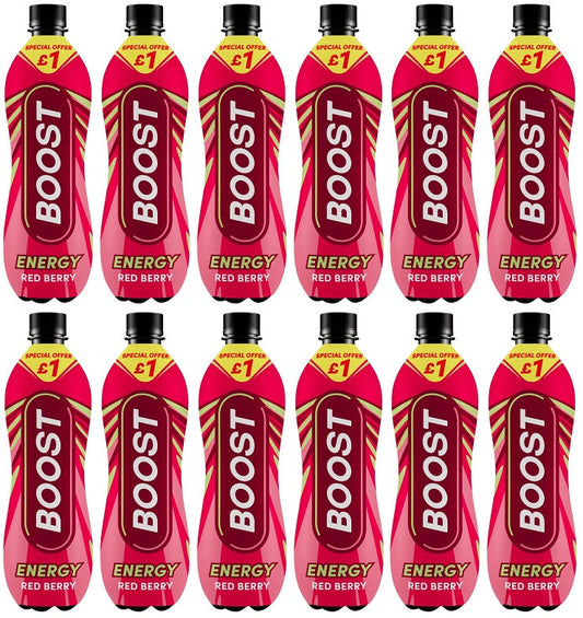 12 x Boost Energy Red Berry - 500ML
