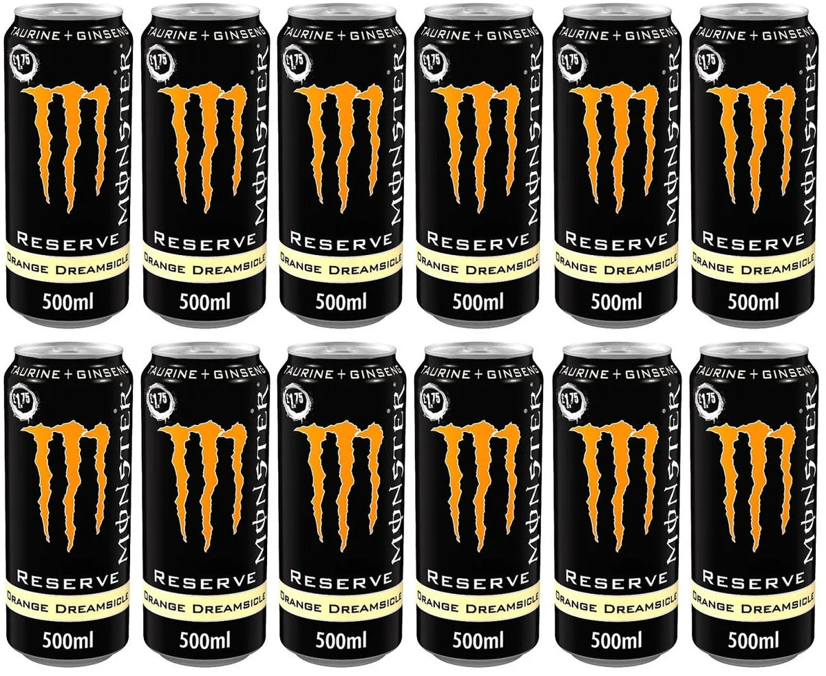 12 x Monster Energy Reserve Orange Dreamsicle - 500ML