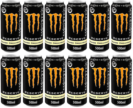 12 x Monster Energy Reserve Orange Dreamsicle - 500ML