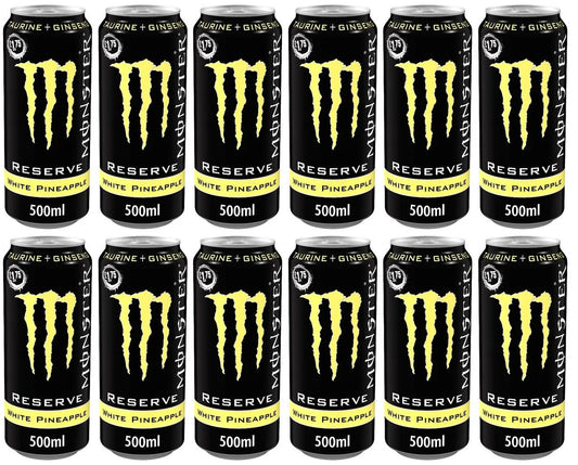 12 x Monster Energy Reserve White Pineapple - 500ML