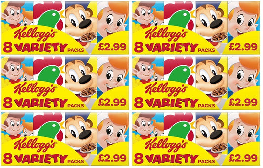 6 x Kelloggs Variety  Pack - 196G