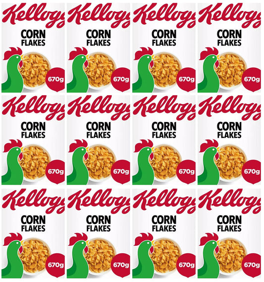 12 x Kelloggs Corn Flakes 670G
