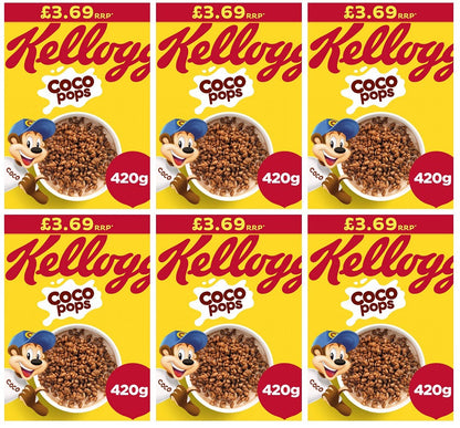 6 x Kelloggs Coco Pops - 420G
