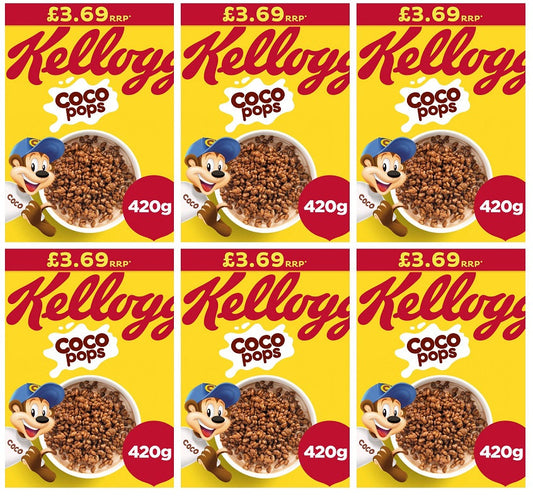 6 x Kelloggs Coco Pops - 420G
