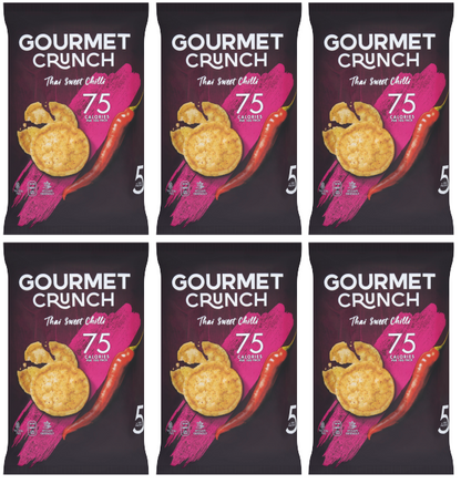 6 x Gourmet Crunch Thai Sweet Chilli 5pk - 5X18GM