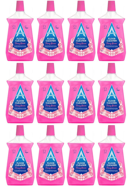 12 x Astonish Floor Cleaner Peony Bloom - 1 LITRE
