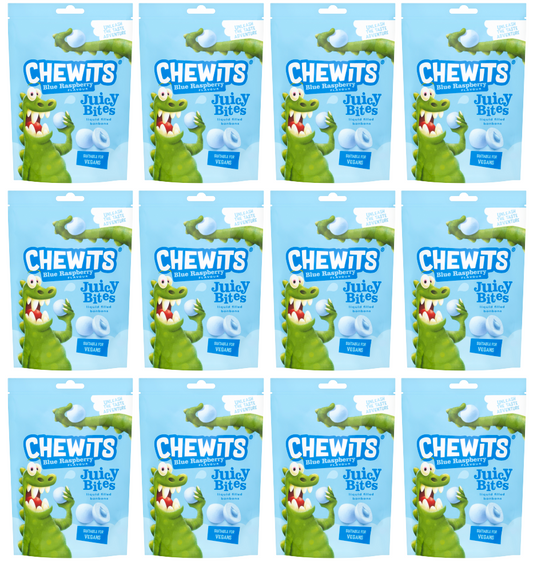12 x Chewits Blue Raspberry Juicy Bites  - 115GM