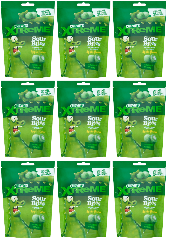 12 x Chewits Xtreme Sour Juicy Bites  - 115GM