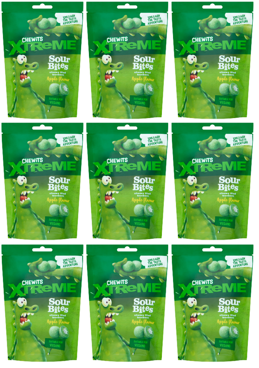 12 x Chewits Xtreme Sour Juicy Bites  - 115GM