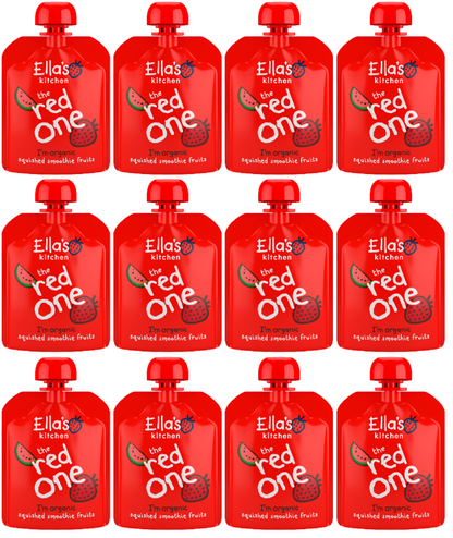 12 x Ellas  Kitchen Smoothie Fruit - Red One - 90G
