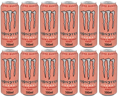 12 x Monster Energy Ultra Peachy Keen - 500ML