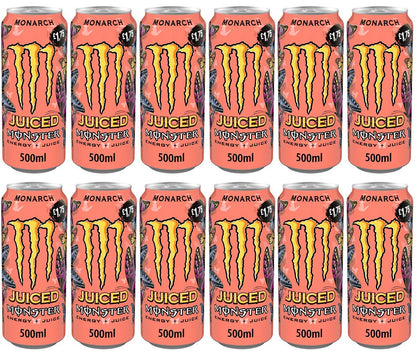 12 x Monster Energy Monarch - 500ML