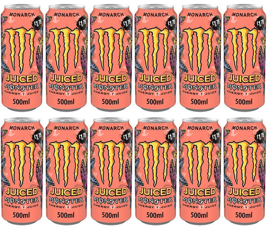12 x Monster Energy Monarch - 500ML