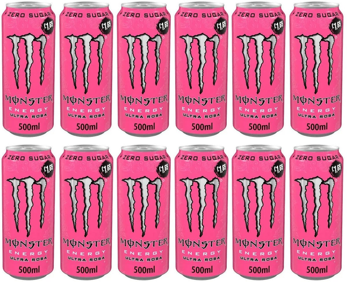 12 x Monster Energy Ultra Rosa - 500ML