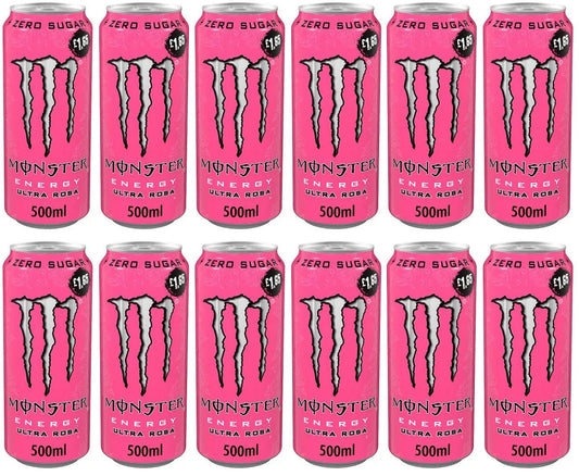12 x Monster Energy Ultra Rosa - 500ML