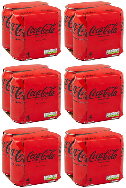 6 x Coca-Cola Zero Sugar 4 X 330Ml