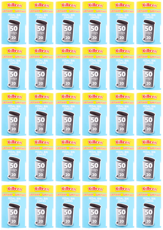 30 x Killeen Super Savers Pedal Bin Liners 50 Pack