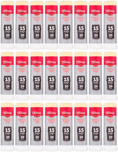 24 x Killeen Swing Bin Drawtight 90 Litre 15 Pack
