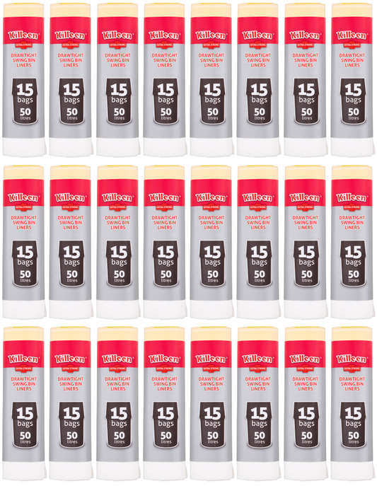 24 x Killeen Swing Bin Drawtight 90 Litre 15 Pack