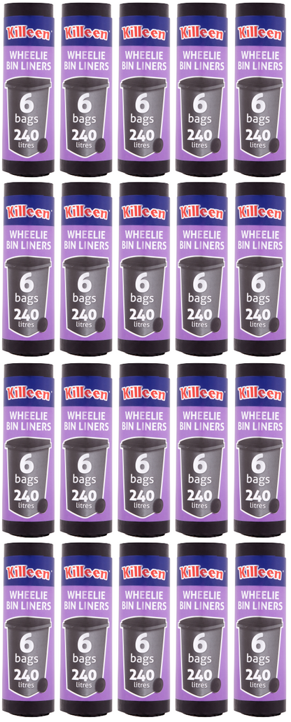 20 x Killeen Wheelie Bin Liner 6 Pack