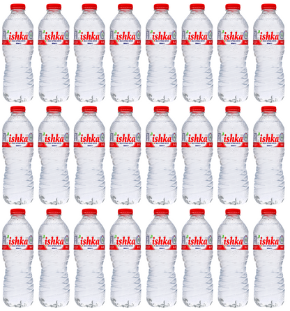 24 x Ishka Spring Water Flat Cap 500Ml