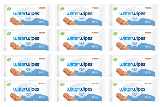 12 x Waterwipes Baby Wipes 60 Pack