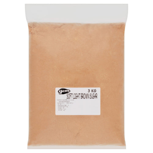 Gem Soft Light Brown Sugar 3Kg