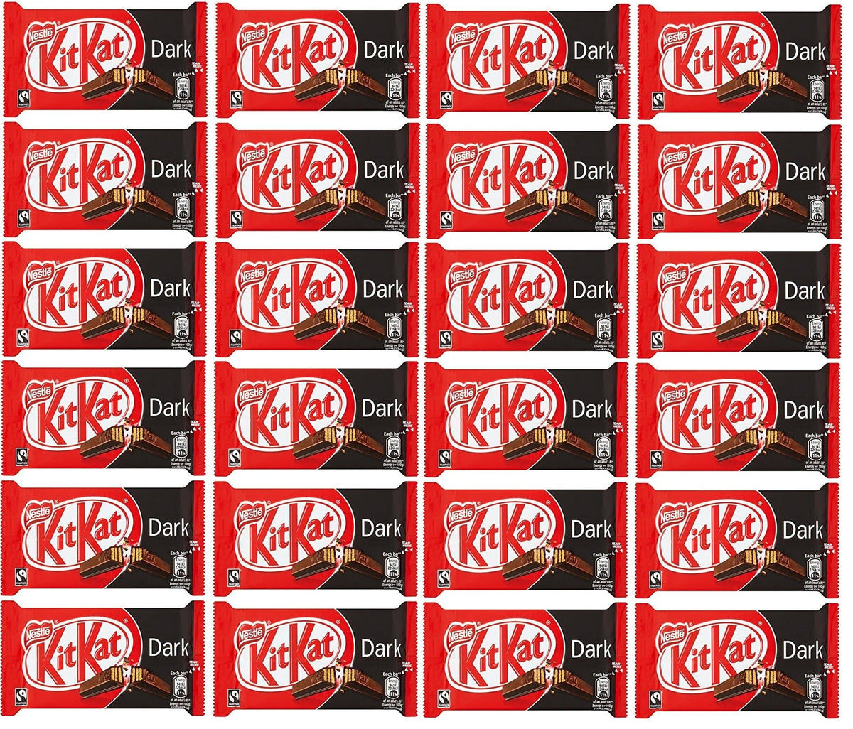24 x Kitkat 4 Finger Dark 41.5Gm