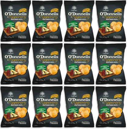 12 x O Donnells Ballymaloe Relish & Cheddar Cheese Crisps 125G