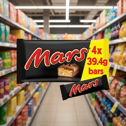 22 x Mars Caramel Nougat & Milk Chocolate Bars Multipack 4 X 39.4G