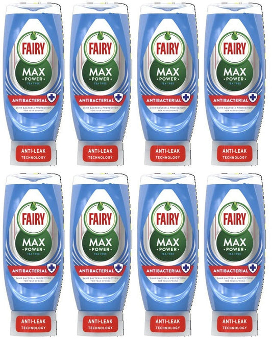 8 x Fairy Max Power Antibacterial - 450ML