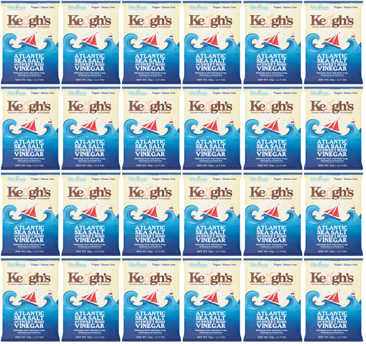 24 x Keoghs Sea Salt & Cider Vinegar Crisps 50Gm
