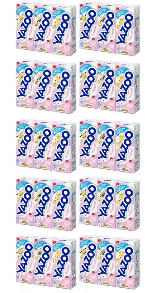 10 x Yazoo Milk Drink Nas Strawberry 3Pk - 3X200Ml
