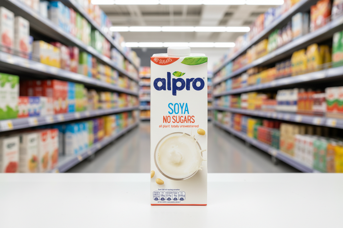 8 x Alpro Soya Unsweetened 1Ltr