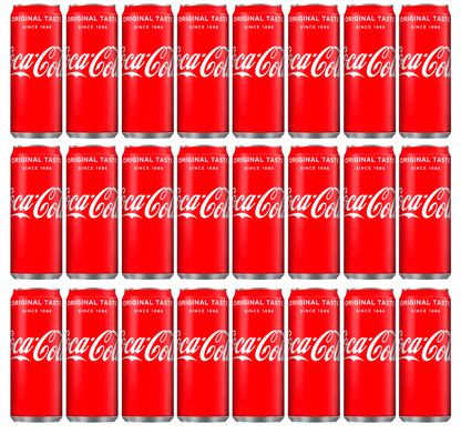 24 x Coca Cola Cans (Coke) 330Ml