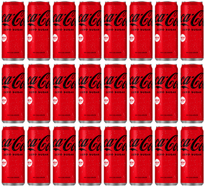 24 x Coke Zero Cans 330Ml