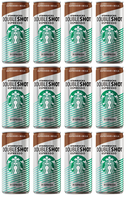 12 x Starbucks Doubleshot Espresso Can 220Ml
