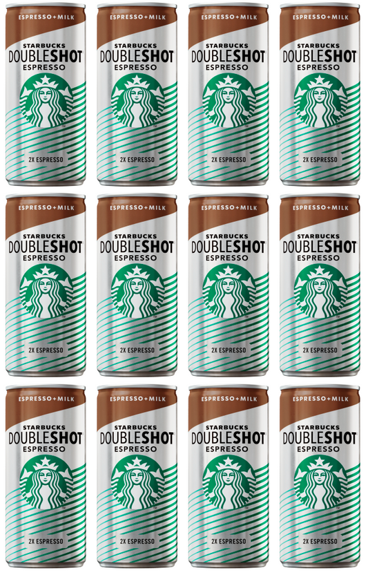 12 x Starbucks Doubleshot Espresso Can 220Ml