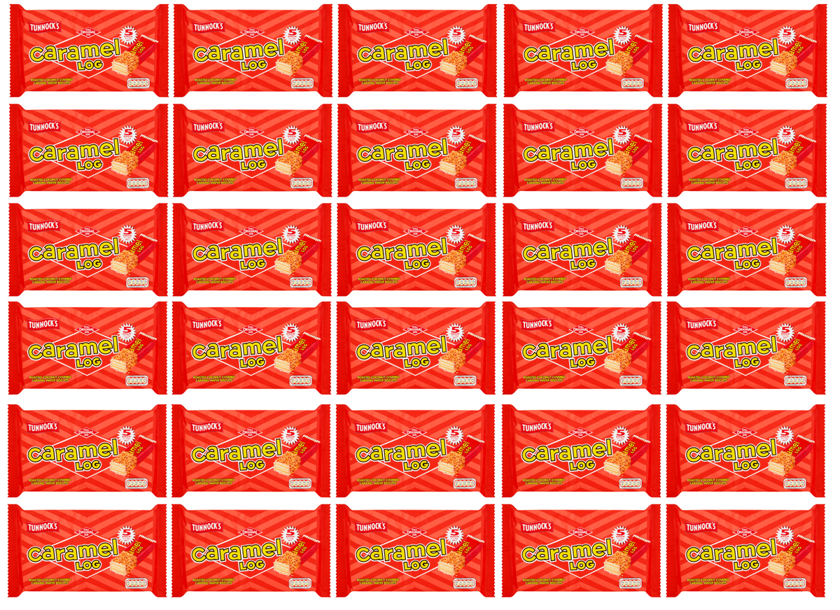 30 x Tunnocks Caramel Log (5 Pack)