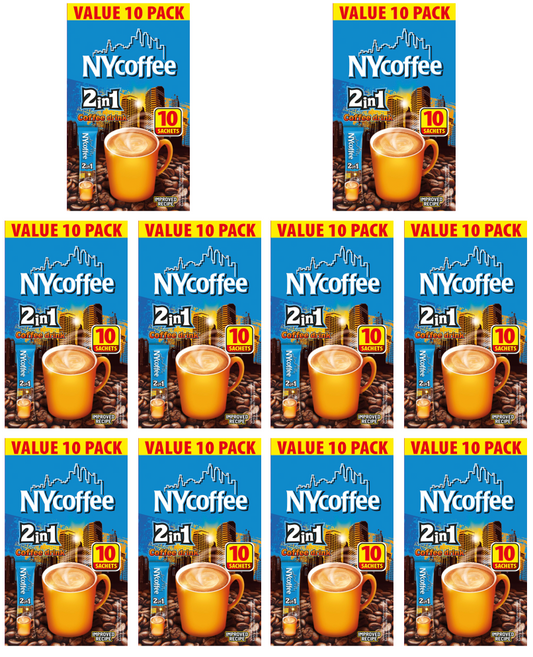 10 x Ny Coffee 2in1  10 Sachets  - 10PK