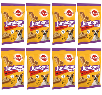 8 x Pedigree Jumbone Small Dog Beef & Poultry 4 Chews 160Gm