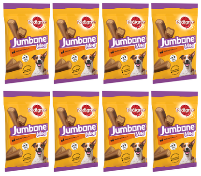 8 x Pedigree Jumbone Small Dog Chicken & Lamb 4 Chews 160Gm