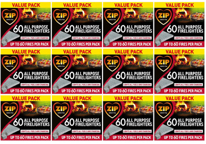 12 x Zip 60 High Performance All Purpose Firelighters