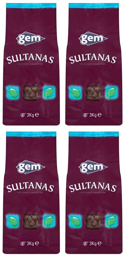 4 x Gem Sultanas 3Kg