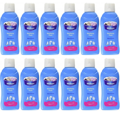 12 x Milton Sterlising Fluid - 500ML