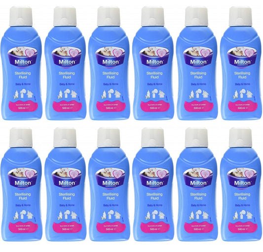 12 x Milton Sterlising Fluid - 500ML