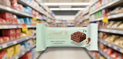 20 x Lindt Choco Wafer Milk Hazelnut  - 30GM